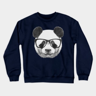 Panda with glasses Crewneck Sweatshirt